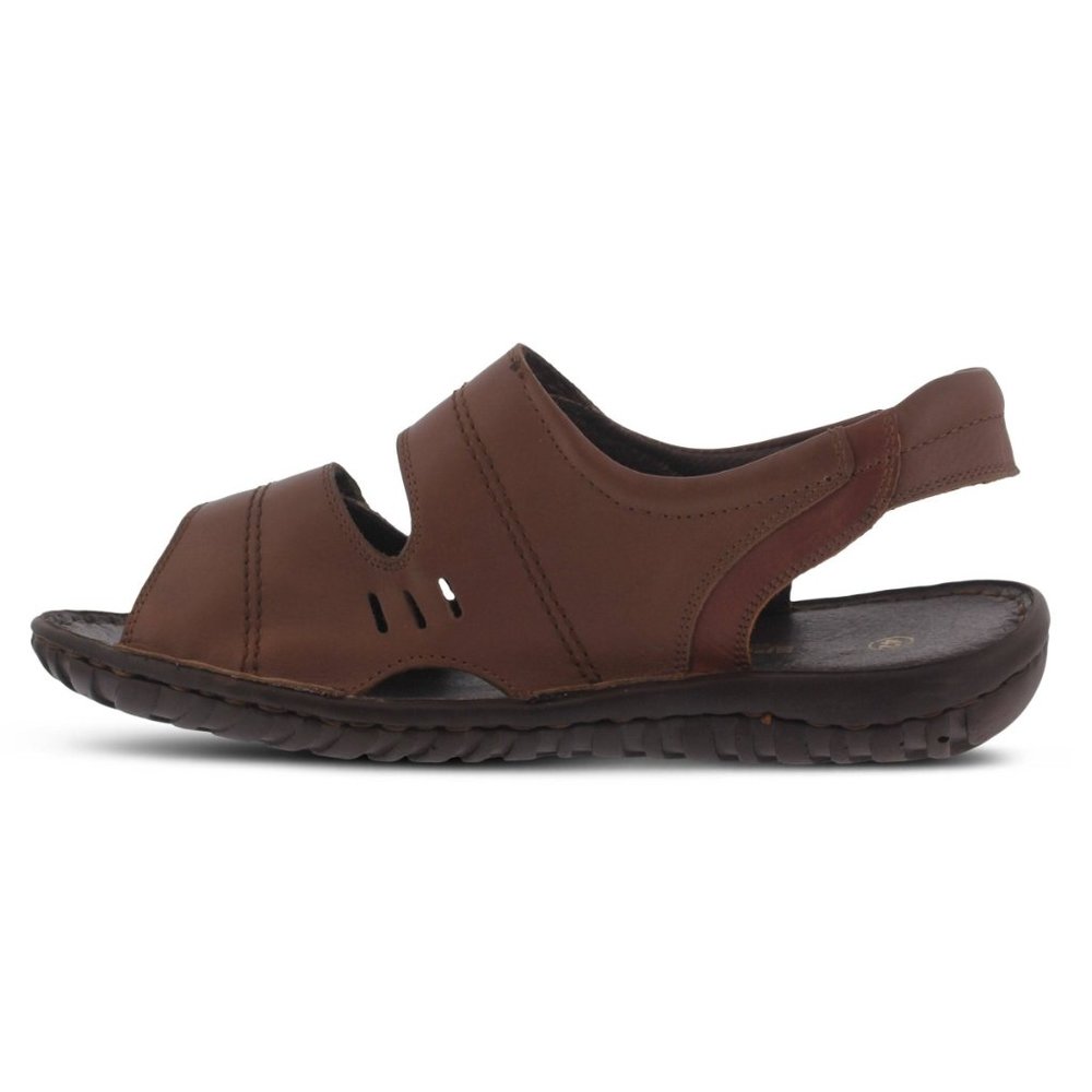 Spring Step Shoes Diro Men's Leather Slingback Sandals BROWN